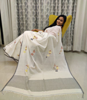 Matsya Jamdani Weave Saree